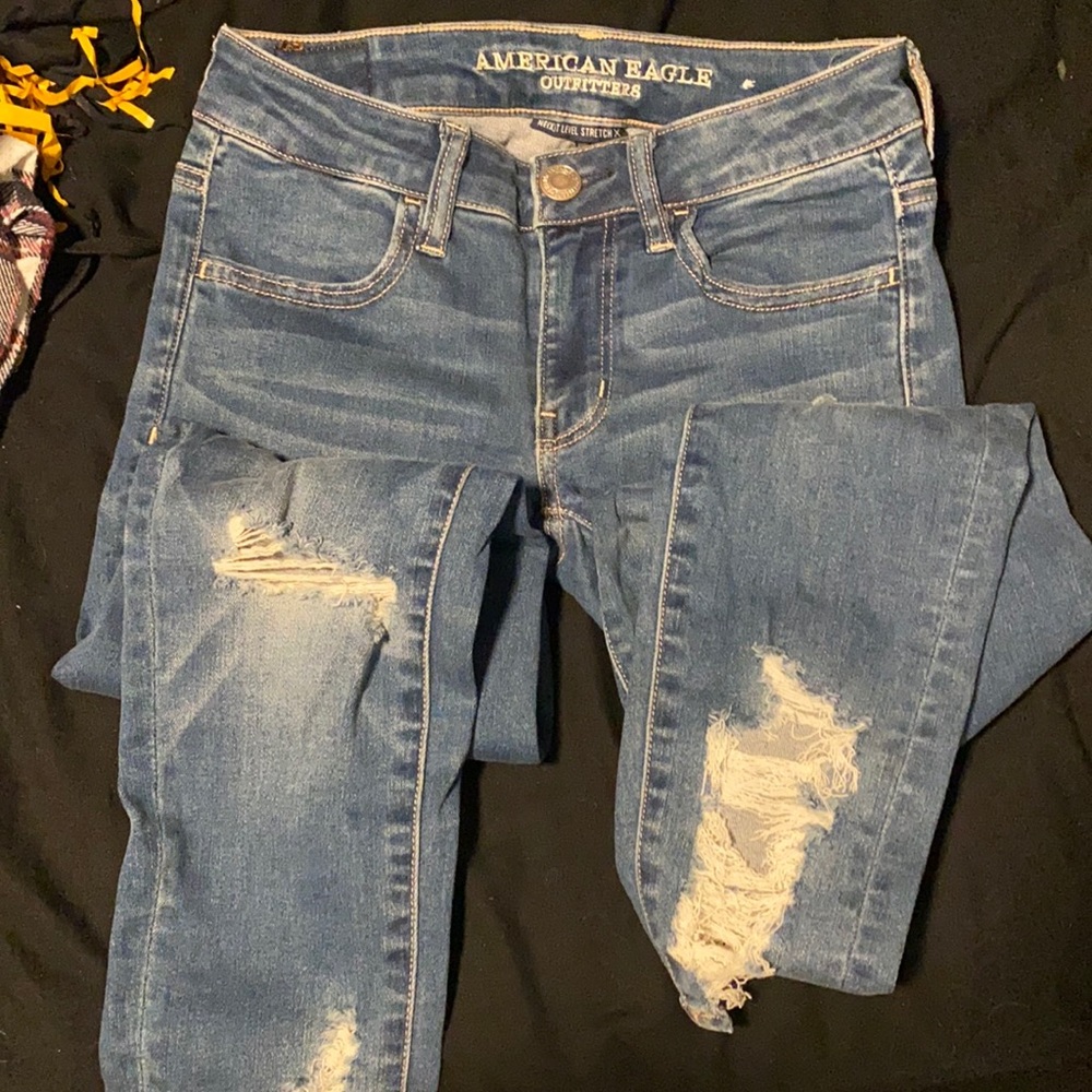 2R jegging crop american eagle jeans